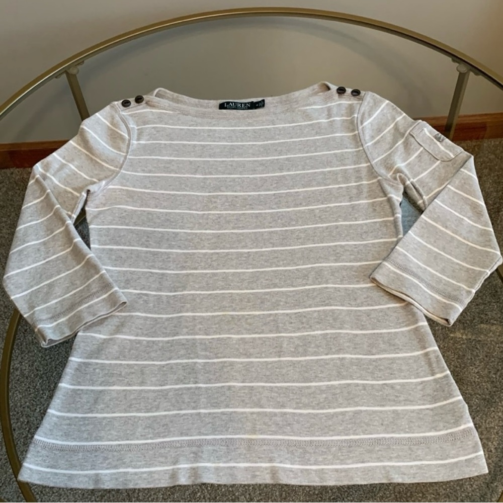 Lauren Ralph Lauren Striped Top - Picture 13 of 16